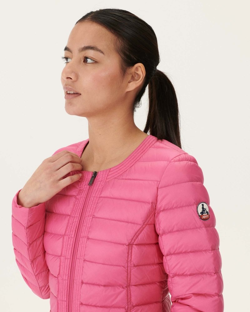 Pink JOTT Douda Light Women's Down Jackets | UCV-9798