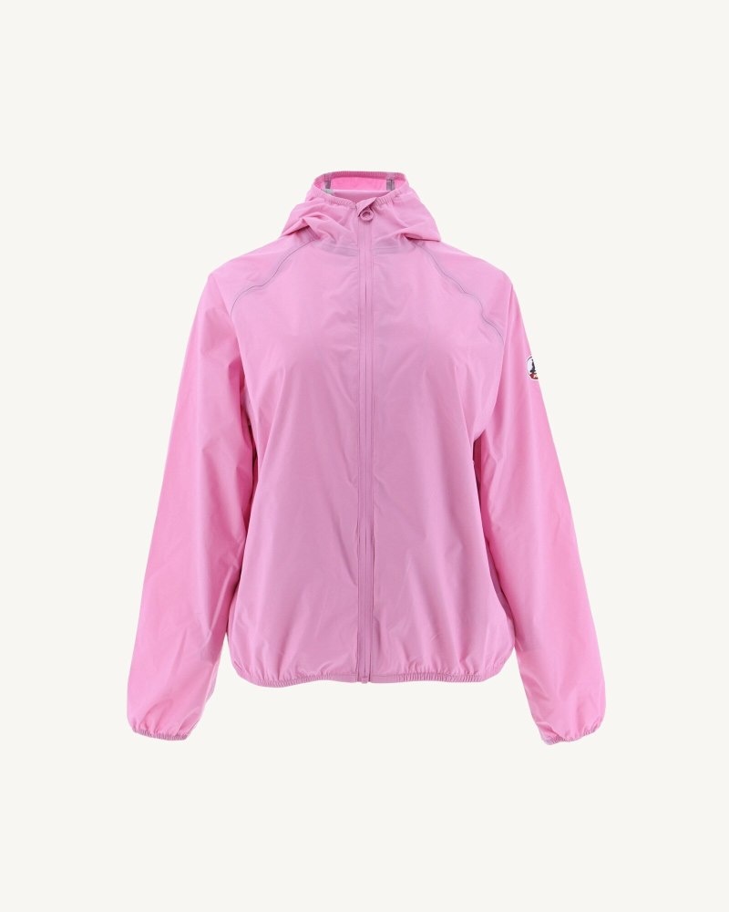 Pink JOTT Hooded Pastel Singapore Women\'s Rain Coats | IKM-4706