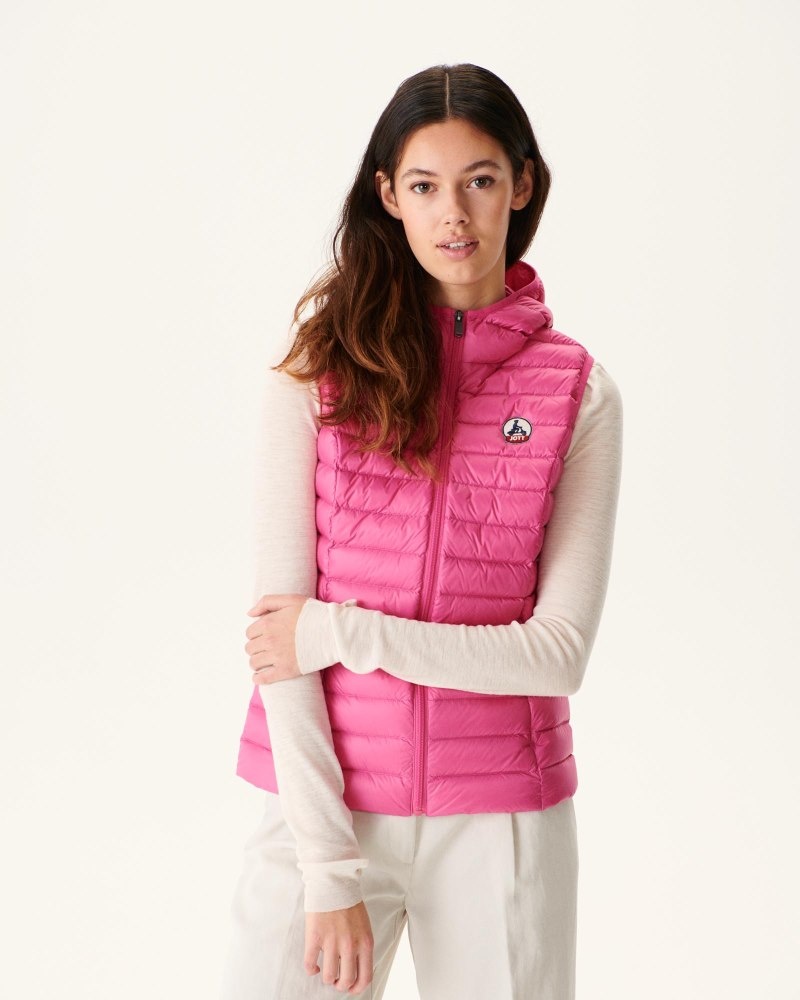 Pink JOTT Mali Light Sleeveless Women\'s Down Jackets | FJQ-4236