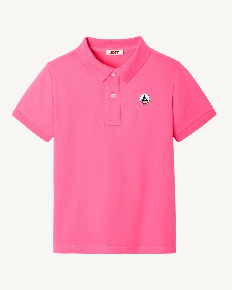 Pink JOTT Salvador Kids\' Polo Shirts | ZUM-2842