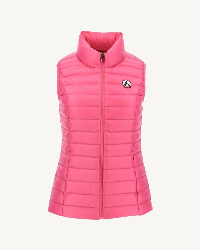 Pink JOTT Seda Lightweight Sleeveless Women's Down Jackets | DJG-3505