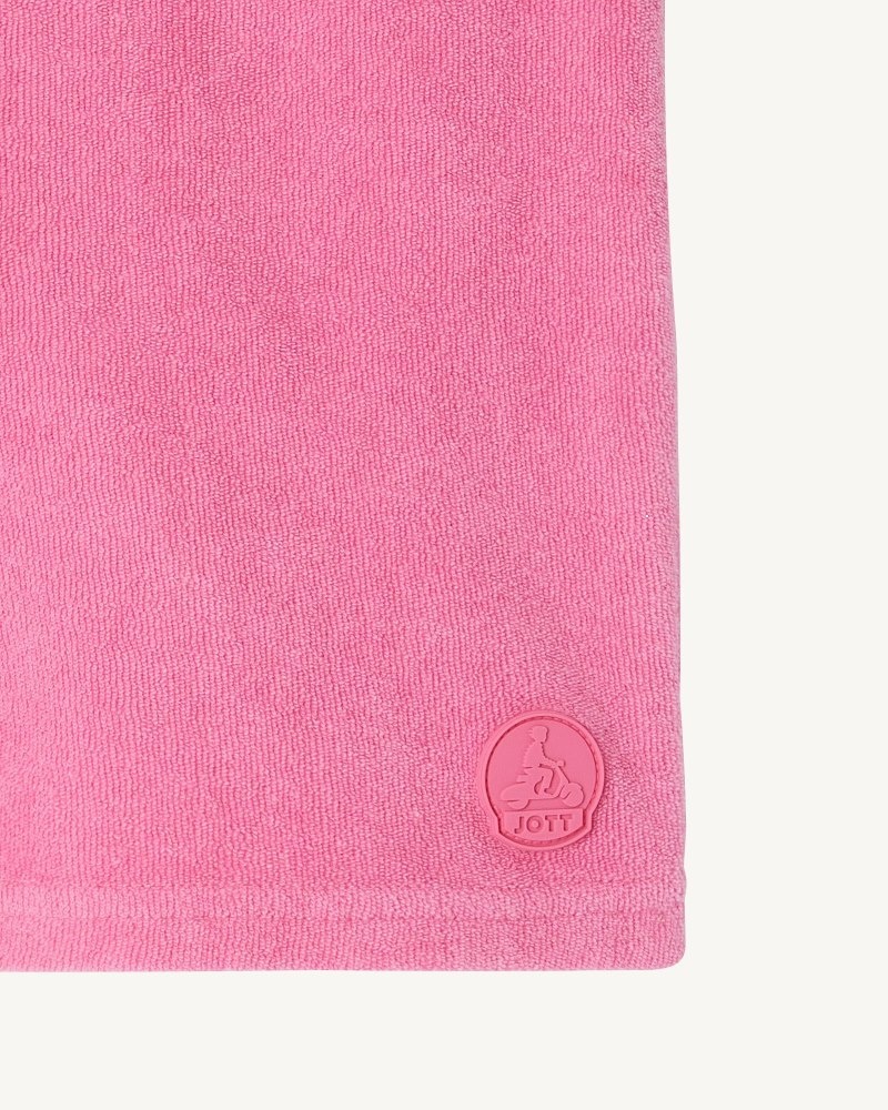 Pink JOTT Serra Cotton Terry Kids' Shorts | IAN-5611