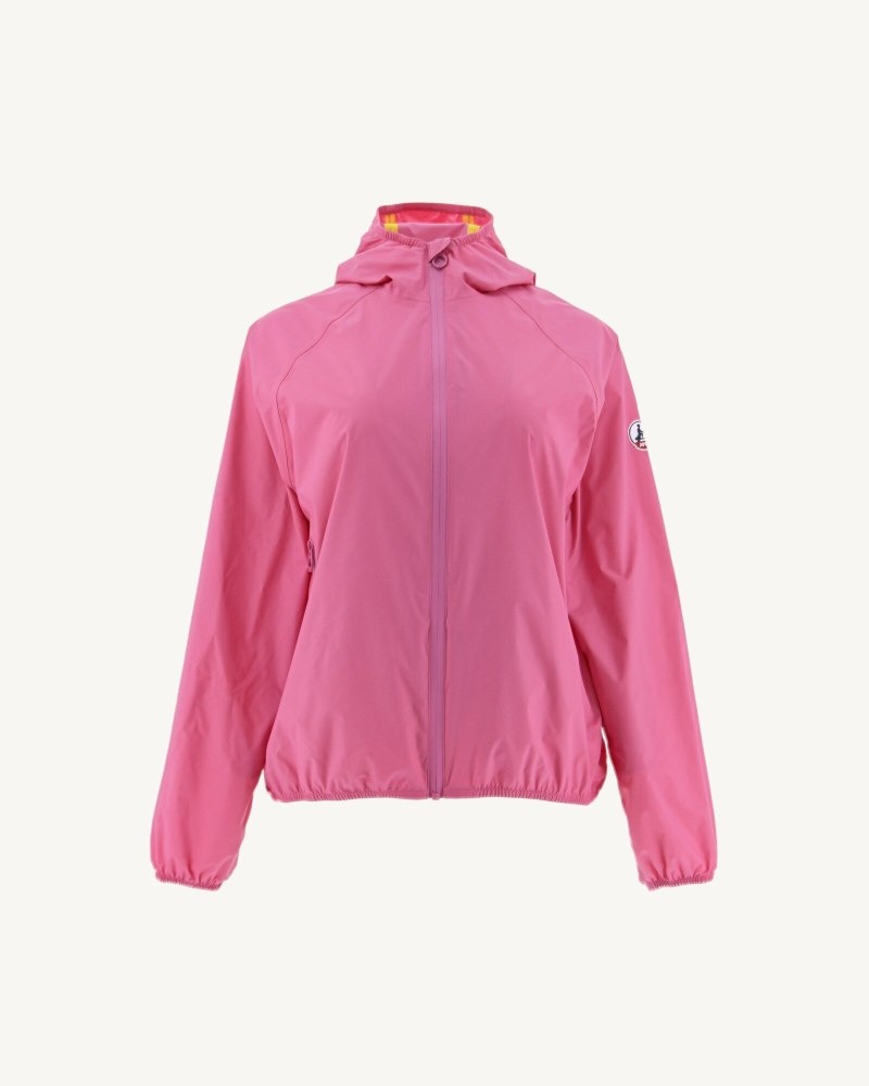 Pink JOTT Singapore Packable Waterproof Women's Jackets | OEF-1383