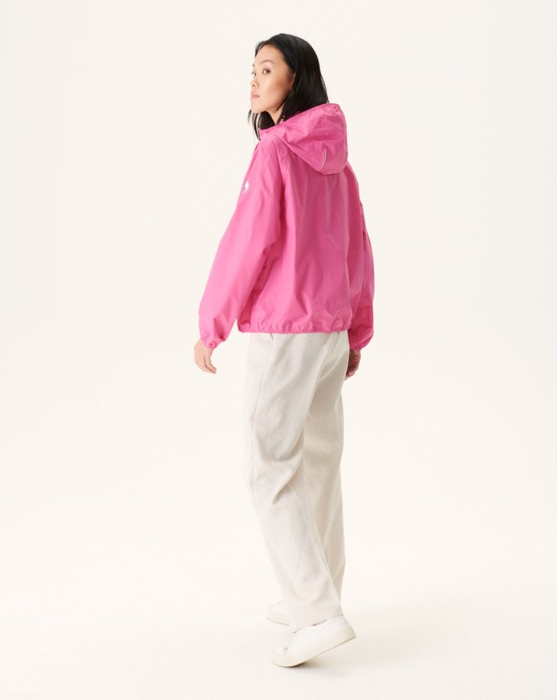 Pink JOTT Singapore Packable Waterproof Women's Jackets | OEF-1383