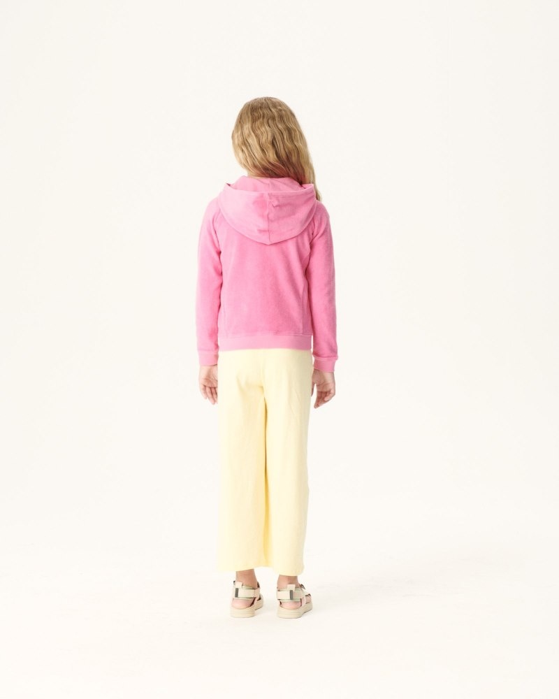 Pink JOTT Volta Cotton Terry Zipped Kids' Jackets | IWI-8683