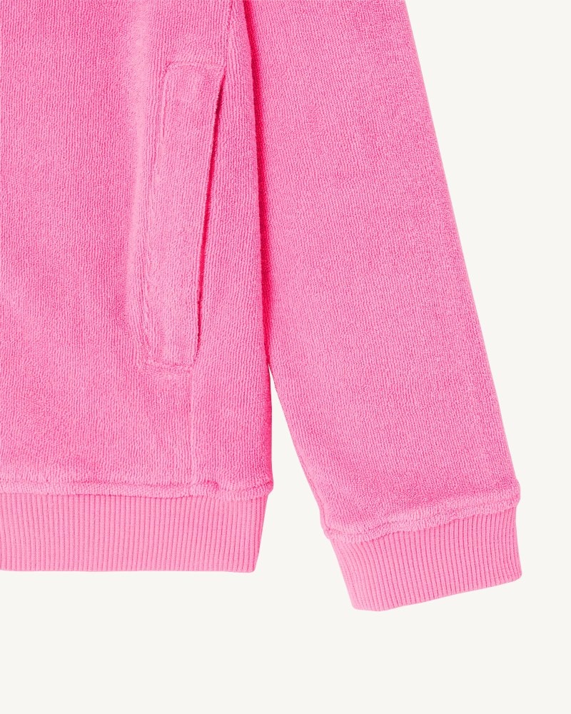 Pink JOTT Volta Cotton Terry Zipped Kids' Jackets | IWI-8683