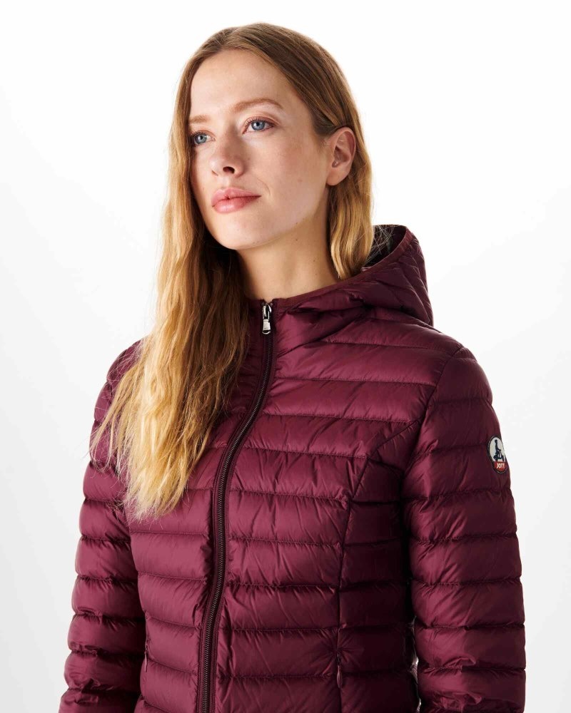 Purple JOTT Cloe Lightweight Hooded Women's Down Jackets | AGZ-4342