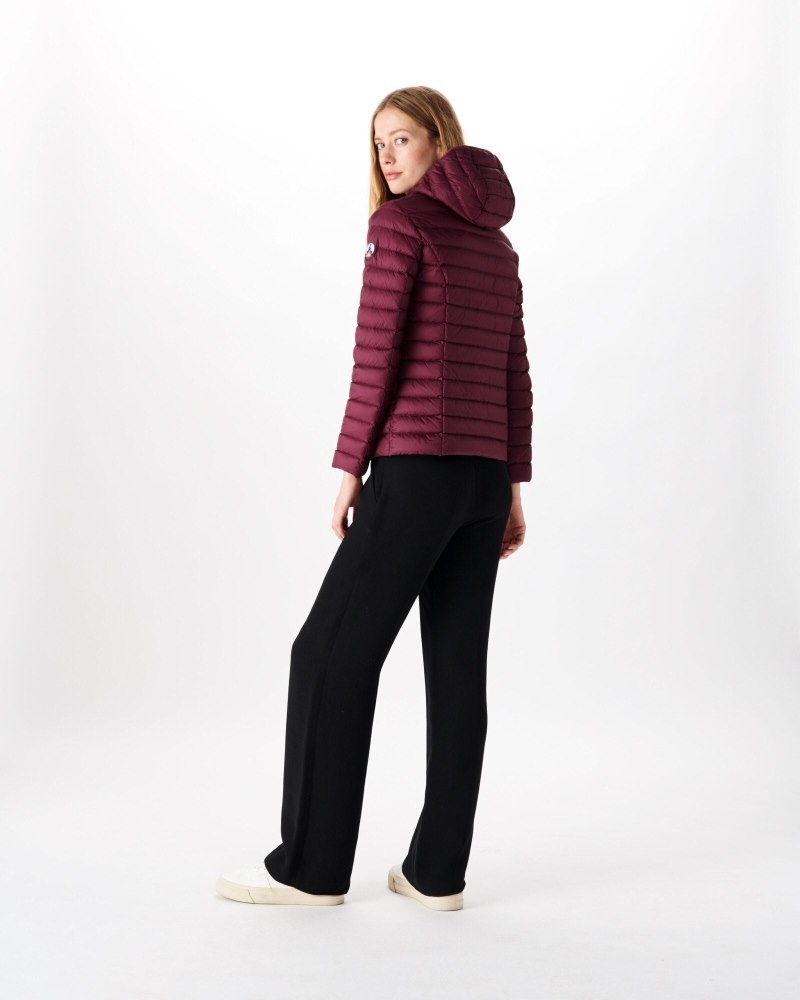 Purple JOTT Cloe Lightweight Hooded Women's Down Jackets | AGZ-4342