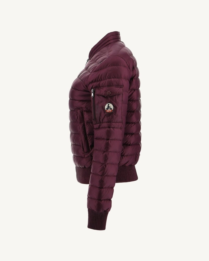 Purple JOTT Eggplant Emmy Lightweight Women's Puffer Jackets | LAN-7077