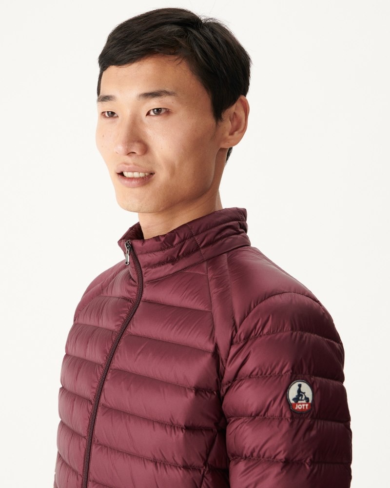 Purple JOTT Eggplant Mat Light Men's Padded Jackets | BLG-7965