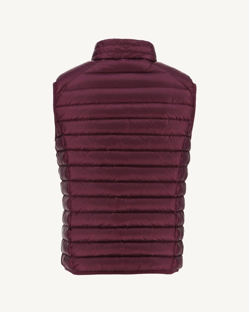 Purple JOTT Eggplant Tom Sleeveless Men's Down Jackets | QTH-2700