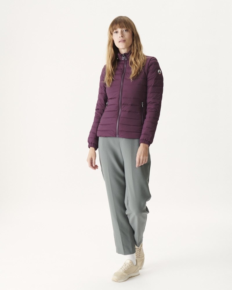 Purple JOTT Jade Lightweight Women's Padded Jackets | UOS-4650