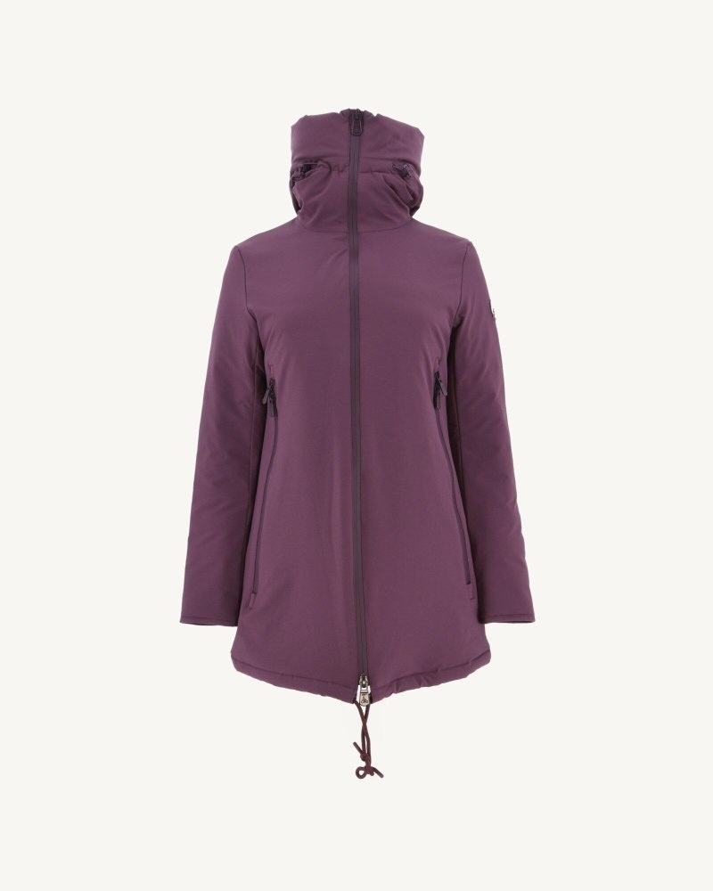 Purple JOTT Siberian Hooded Women's Puffer Jackets | OCM-2302