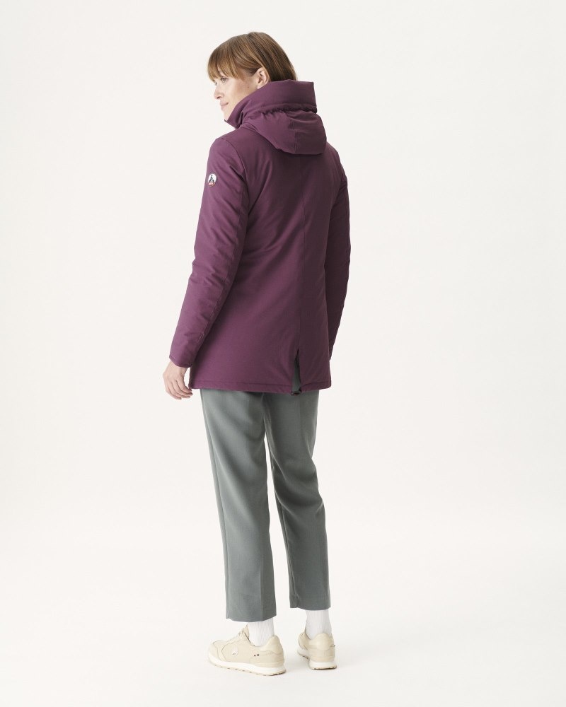 Purple JOTT Siberian Hooded Women's Puffer Jackets | OCM-2302