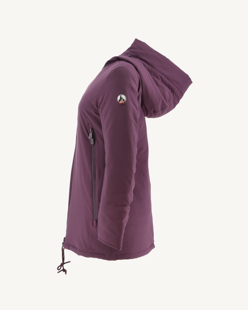 Purple JOTT Siberian Hooded Women's Puffer Jackets | OCM-2302