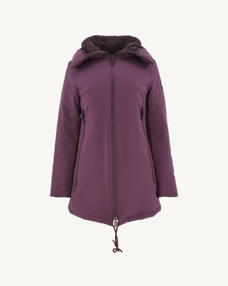 Purple JOTT Siberian Hooded Women's Puffer Jackets | OCM-2302