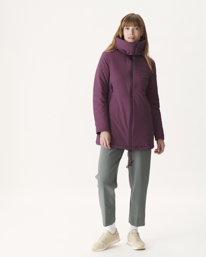 Purple JOTT Siberian Hooded Women's Puffer Jackets | OCM-2302