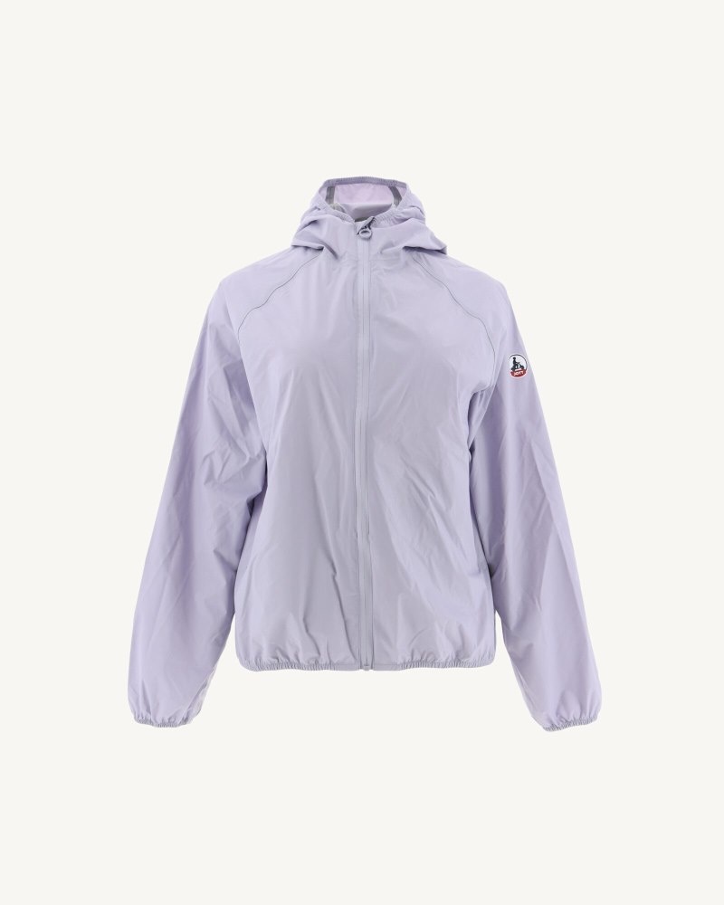 Purple JOTT Singapore Pastel Mauve Hooded Waterproof Women's Jackets | ZHL-2132