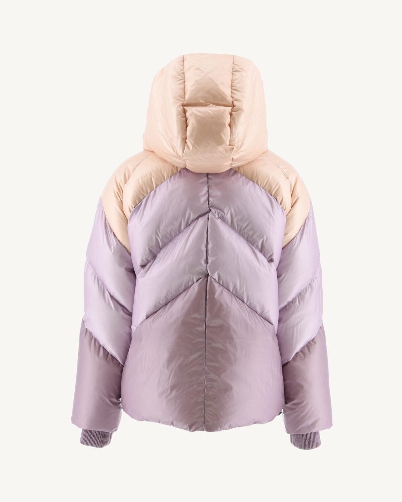 Purple JOTT Stellar Grand Cold Hooded Women's Down Jackets | VIL-8686