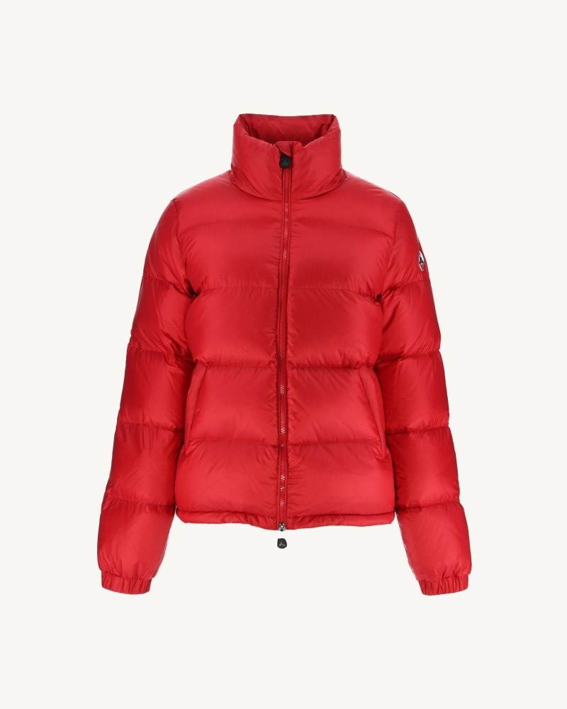 Red JOTT Cardiff Extreme Cold Quilted Women's Down Jackets | ZSQ-0045