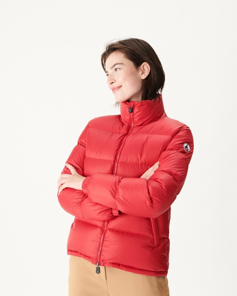 Red JOTT Cardiff Extreme Cold Quilted Women's Down Jackets | ZSQ-0045