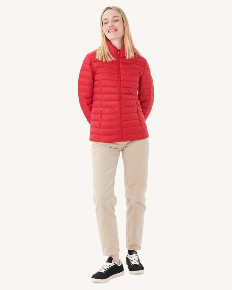 Red JOTT Cha Lightweight Women's Padded Jackets | QJA-2470