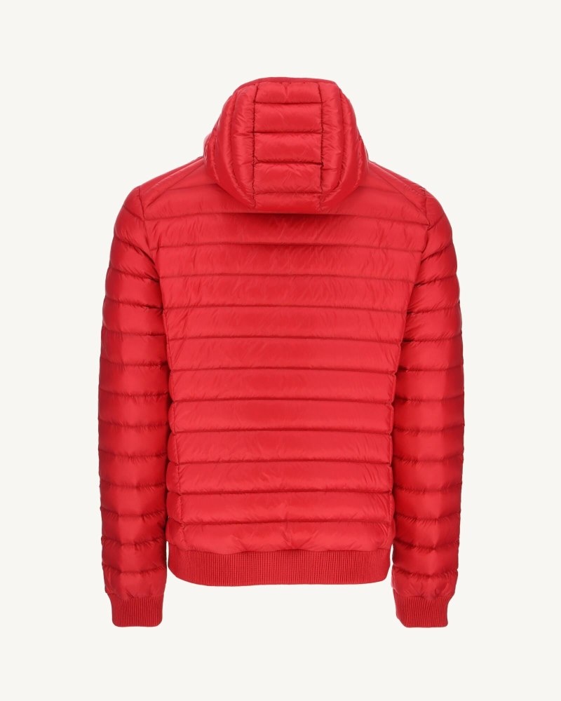 Red JOTT Colin Hooded Men's Puffer Jackets | HCQ-3313