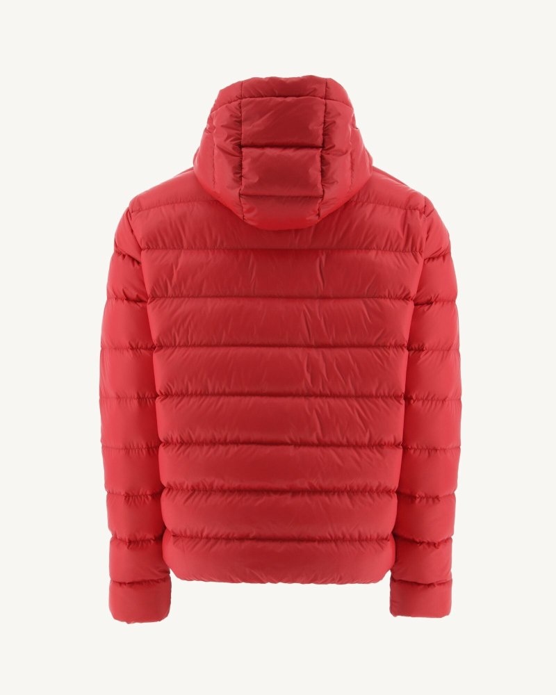 Red JOTT Jorge Hooded Men's Puffer Jackets | SGS-3417