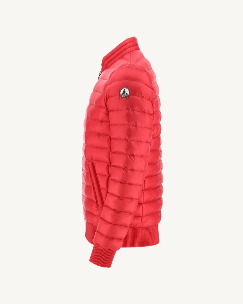 Red JOTT Light Men's Down Jackets | TLF-0020