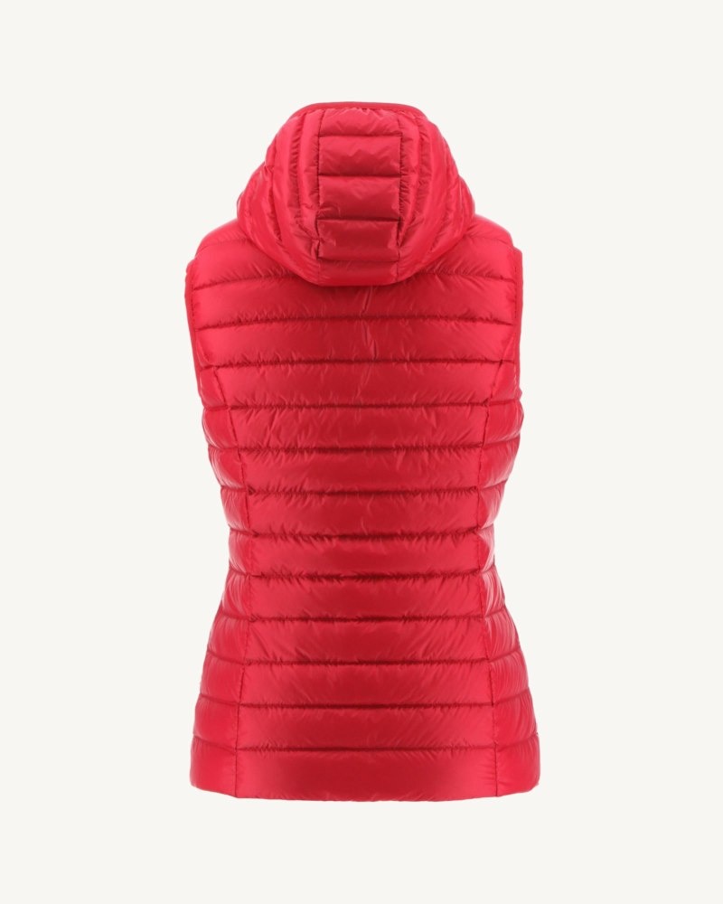 Red JOTT Mali Light Sleeveless Women's Padded Jackets | EZC-8326