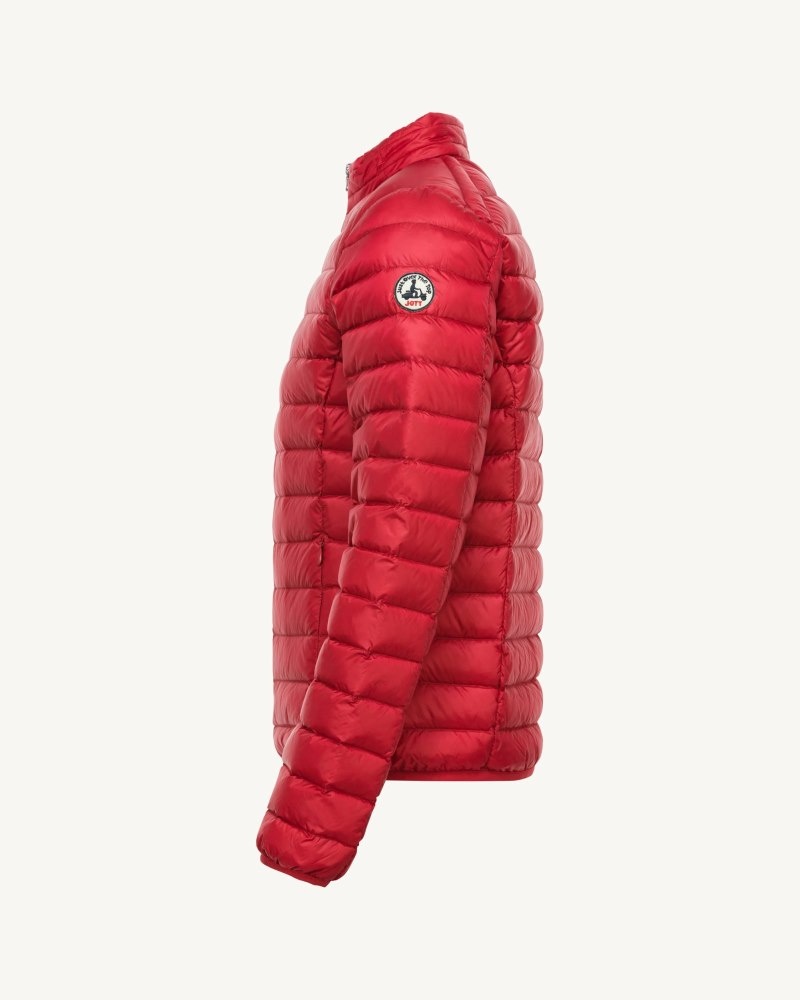 Red JOTT Matt Lightweight Men's Padded Jackets | FHJ-2129