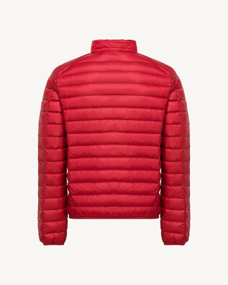 Red JOTT Matt Lightweight Men's Padded Jackets | FHJ-2129