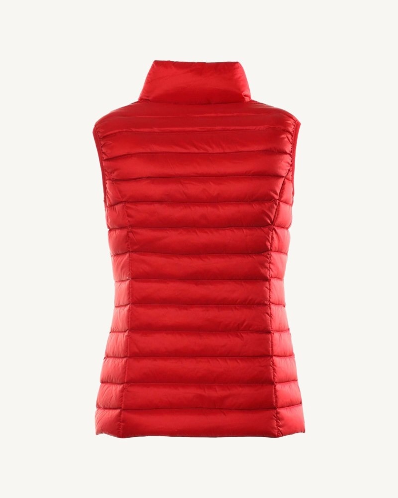 Red JOTT Seda Light Sleeveless Women's Padded Jackets | UWY-2387