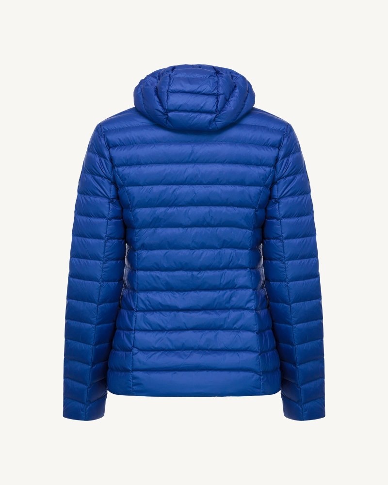 Royal Blue JOTT Cloe Lightweight Hooded Women's Down Jackets | TWT-0895