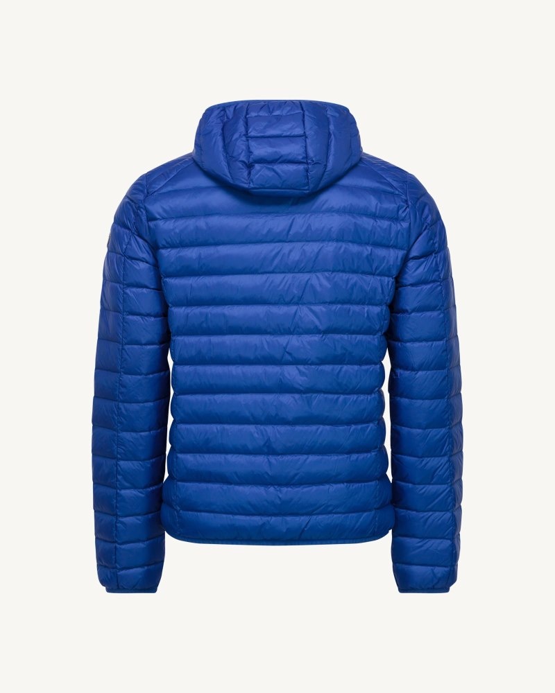 Royal Blue JOTT Nico Lightweight Hooded Men's Puffer Jackets | YZX-2336