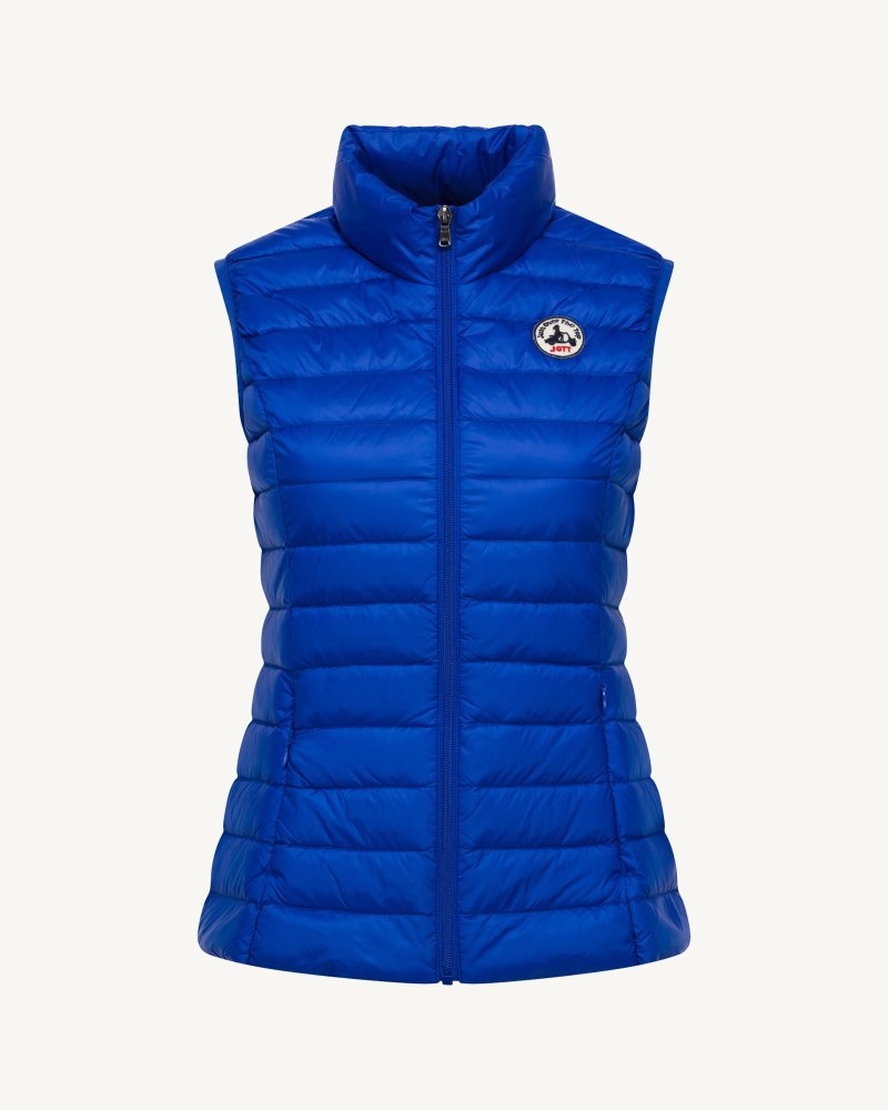 Royal Blue JOTT Seda Light Sleeveless Women\'s Down Jackets | RWF-9085