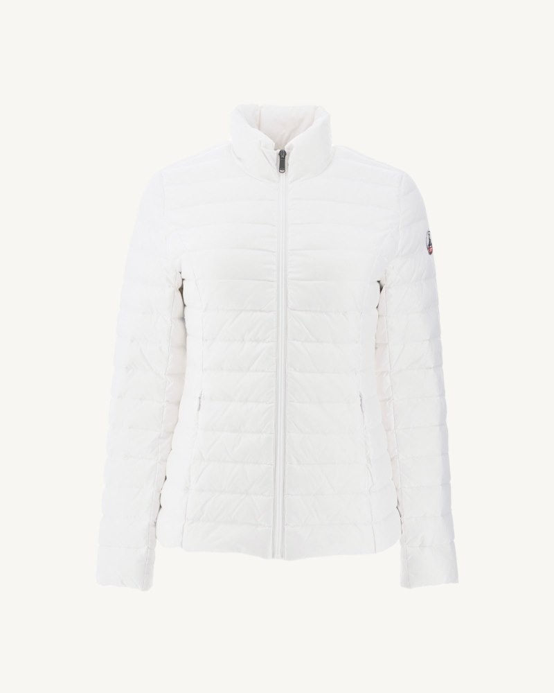 White JOTT Blanc Cha Lightweight Women's Padded Jackets | ABG-6851