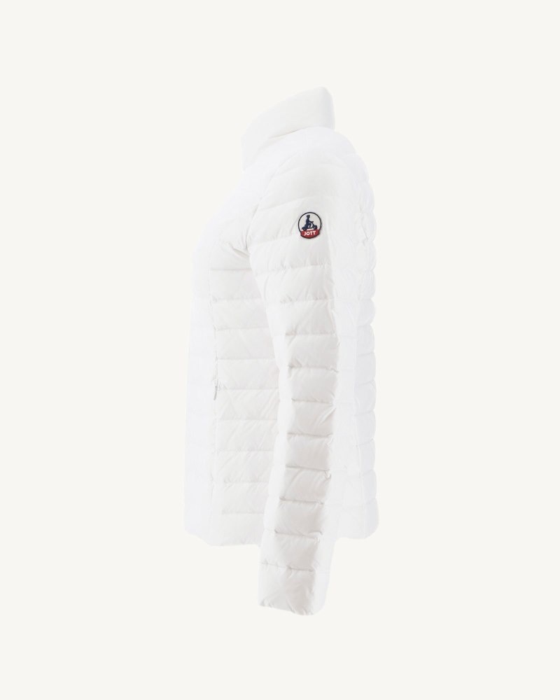 White JOTT Blanc Cha Lightweight Women's Padded Jackets | ABG-6851