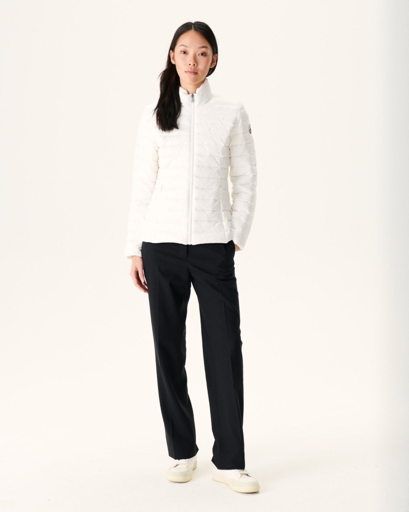 White JOTT Blanc Cha Lightweight Women's Padded Jackets | ABG-6851