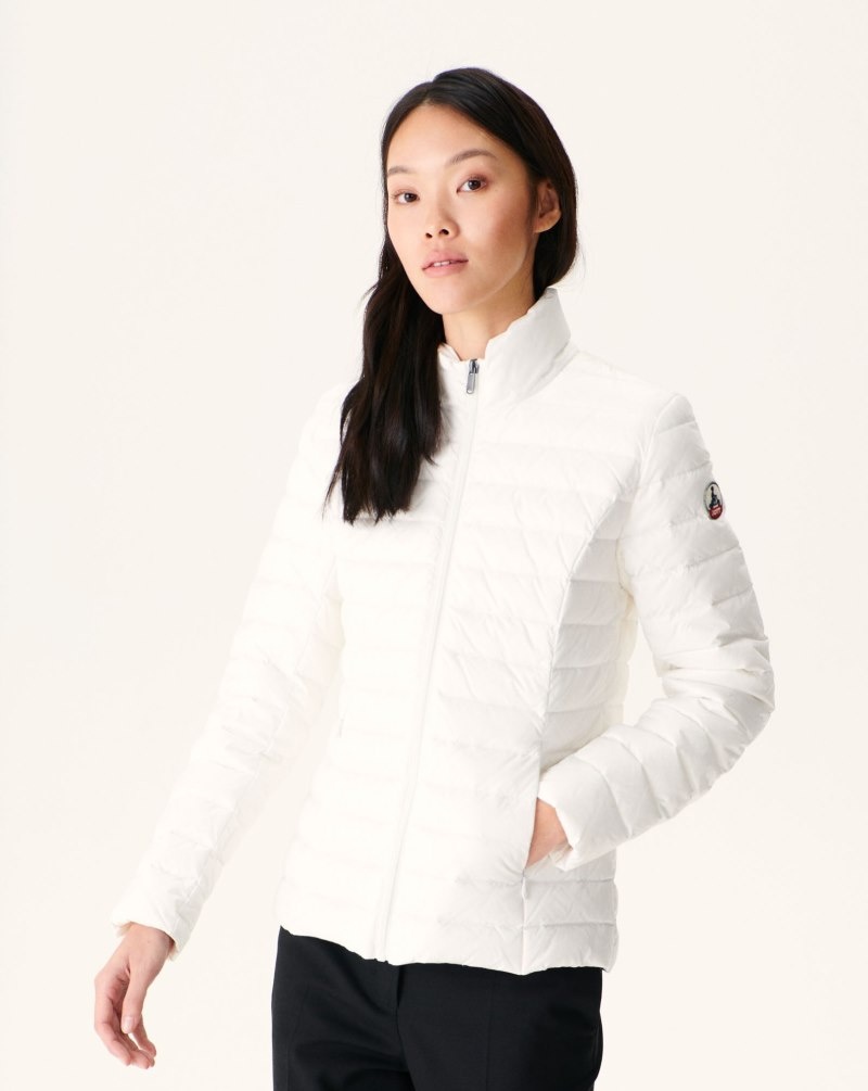 White JOTT Blanc Cha Lightweight Women\'s Padded Jackets | ABG-6851