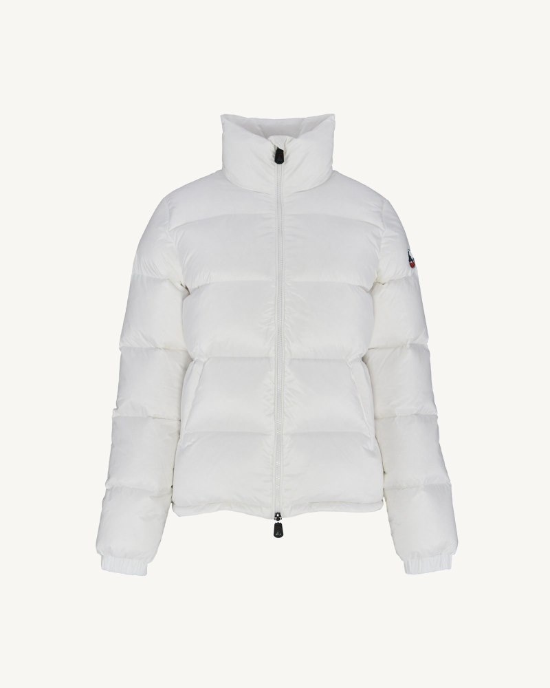 White JOTT Cardiff Great Cold Quilted Women's Down Jackets | EIO-4616