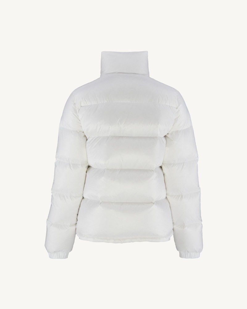 White JOTT Cardiff Great Cold Quilted Women's Down Jackets | EIO-4616