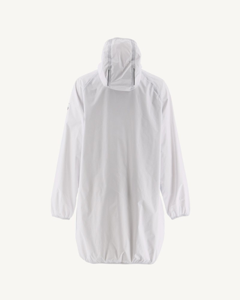 White JOTT Copenhagen Long Hooded Women's Jackets | APG-5737