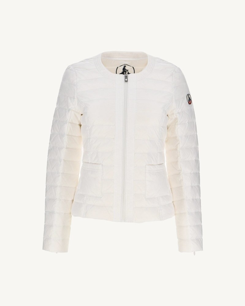 White JOTT Douda Light Women's Down Jackets | ASL-4143