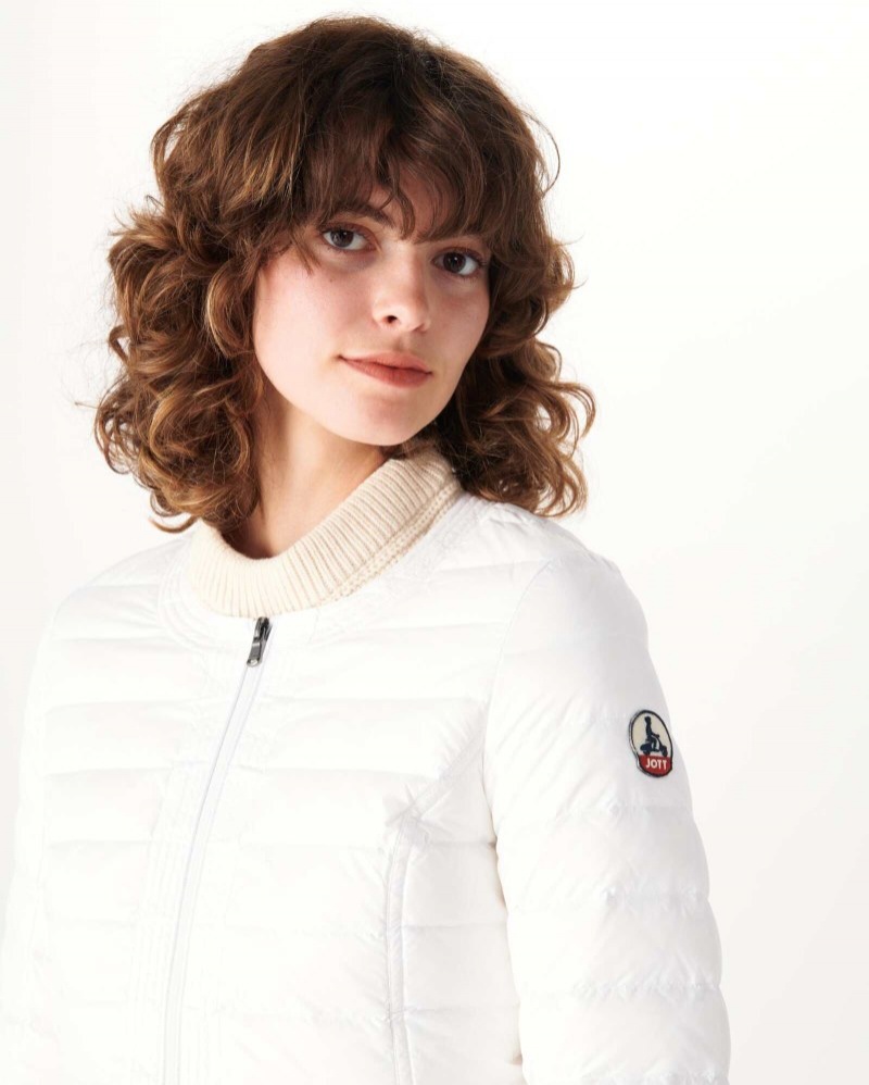 White JOTT Douda Light Women's Down Jackets | ASL-4143