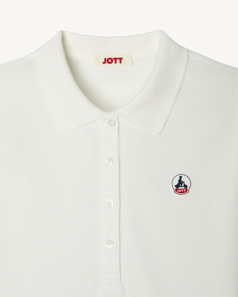 White JOTT Franca Women's Polo Shirts | ACC-5706