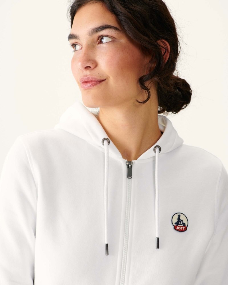 White JOTT Oaxaca Women's Hoodie | JLK-8652