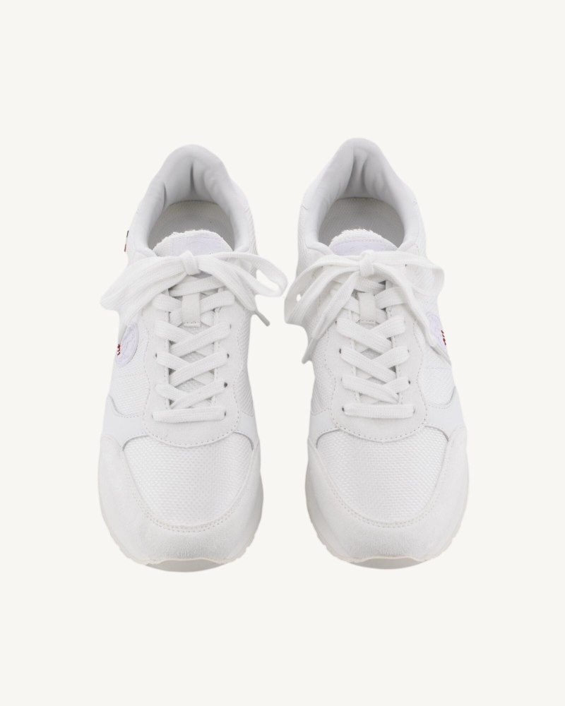 White JOTT Run Men's Sneakers | RQV-5508