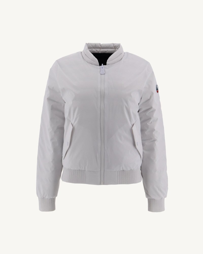 White / Navy JOTT Hanoi Reversible Women's Down Jackets | FIP-8036