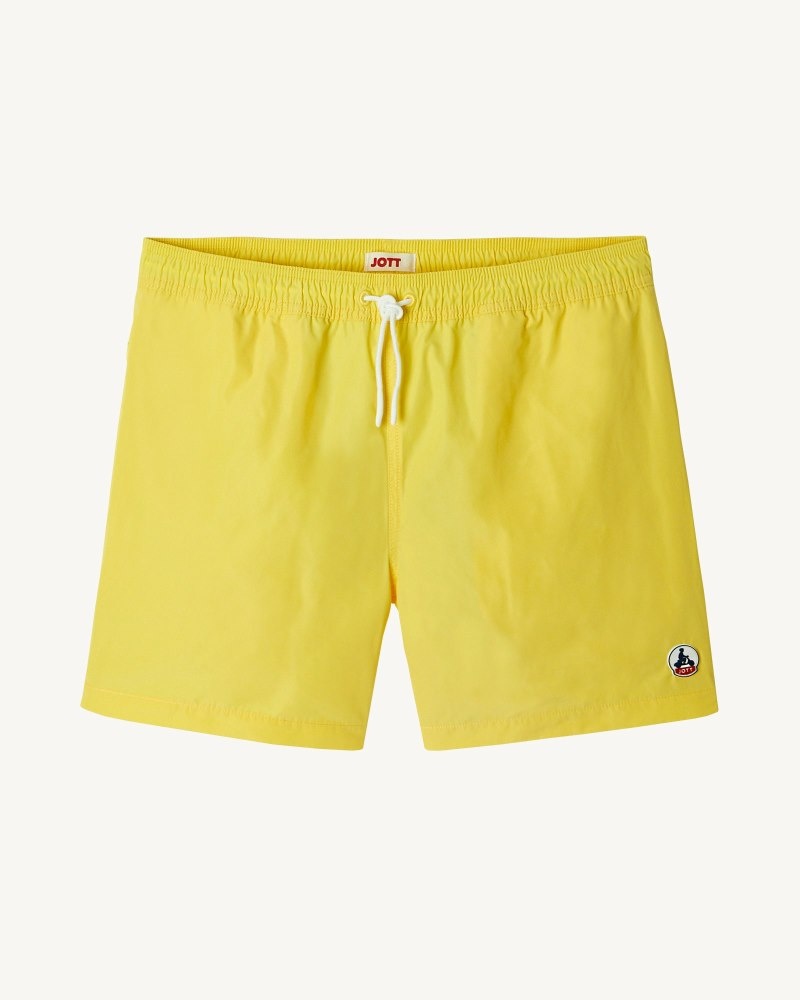 Yellow JOTT Biarritz Men\'s Swim Shorts | UEA-7120